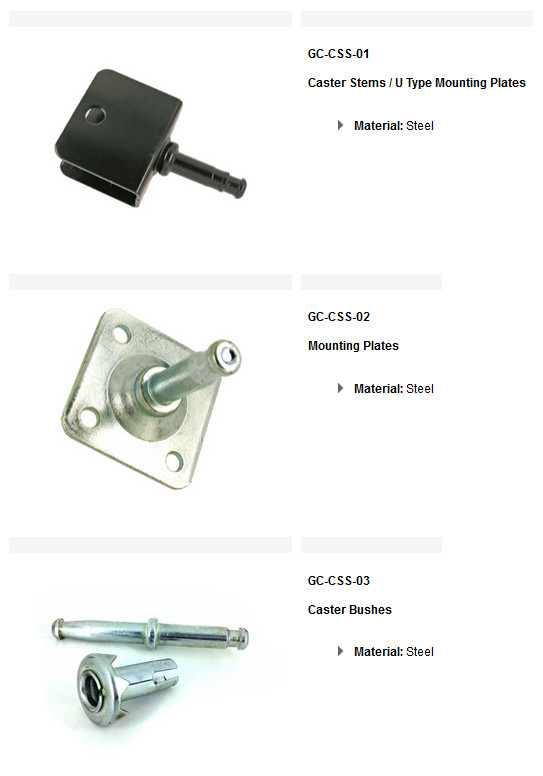 Caster Stems Mounting Plates